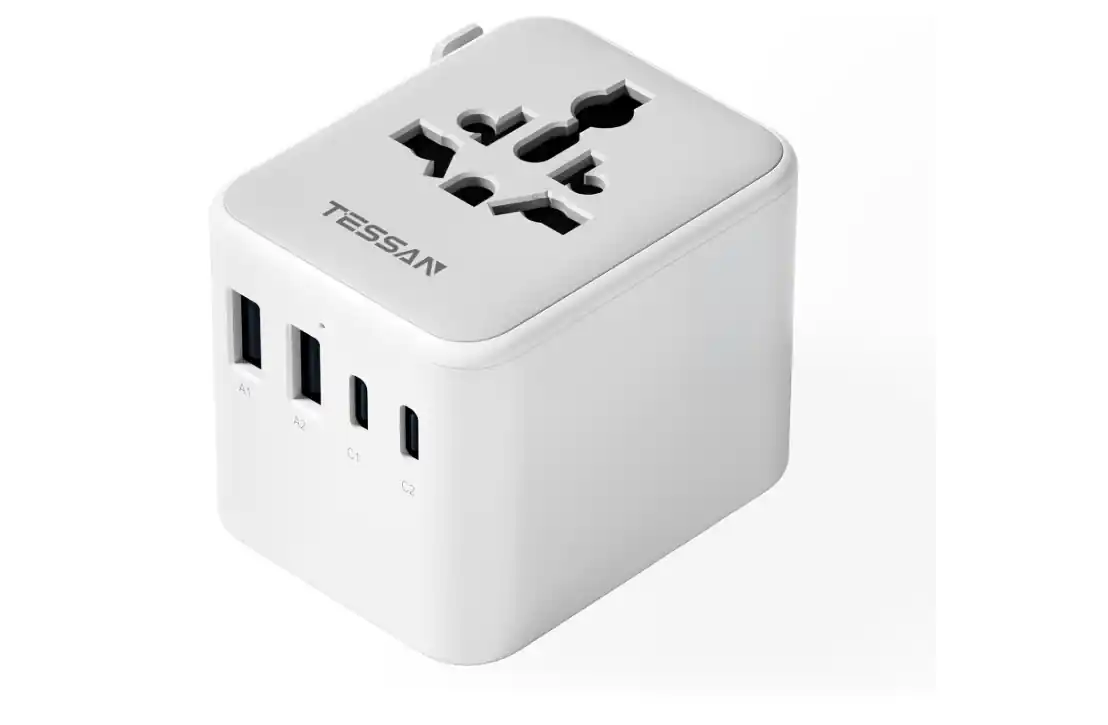 TESSAN Universal Travel Adapter (2 USB-A & 2 USB-C) for Marrakech trip